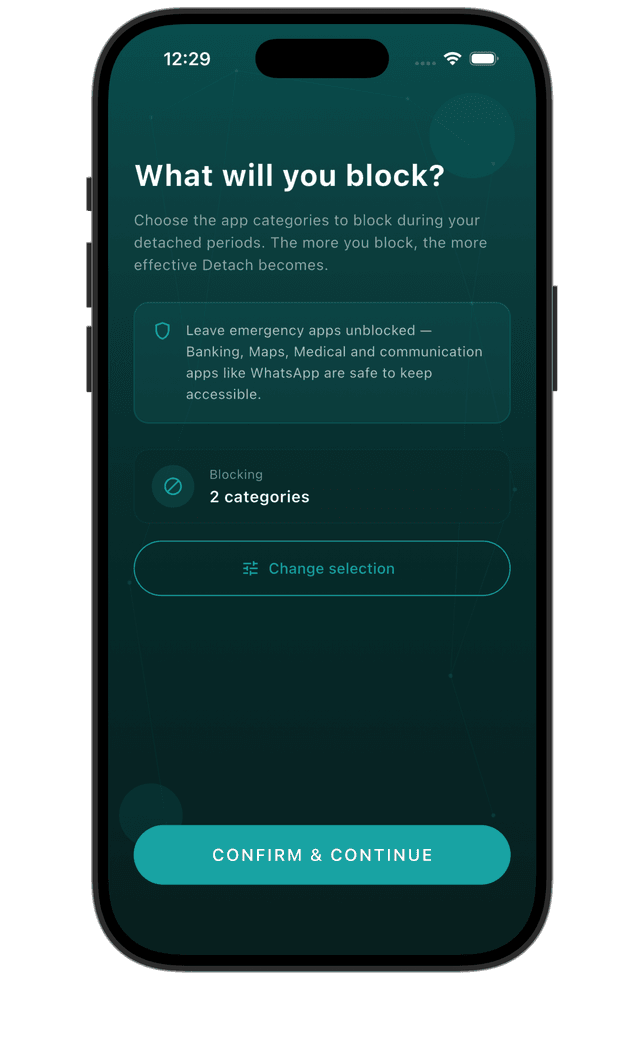 Categories screenshot