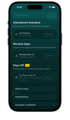 Settings screenshot